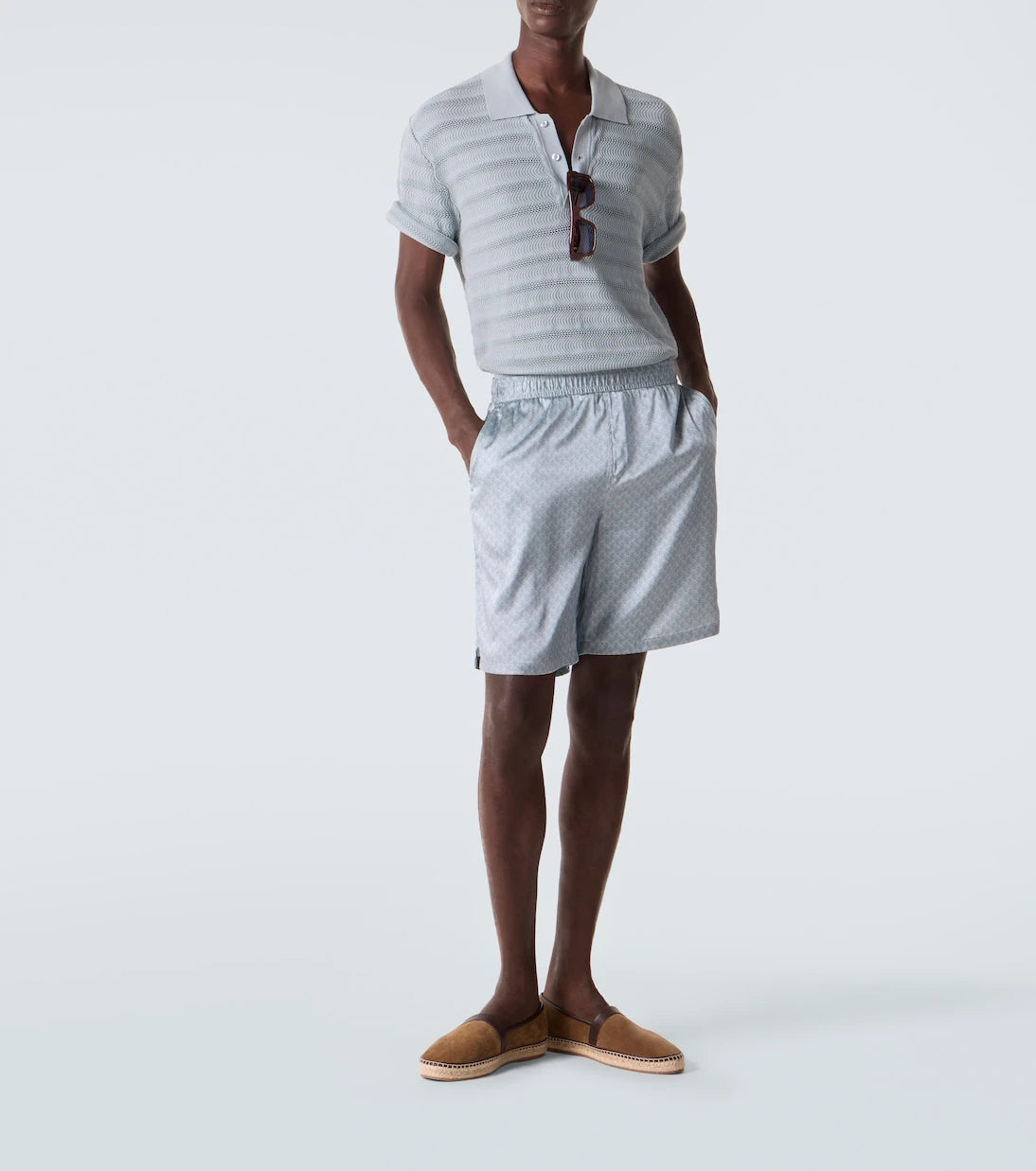 Frescobol Carioca - Vidal cotton jacquard polo shirt