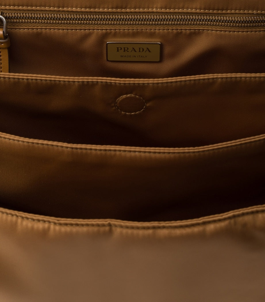 Large Re-Nylon Padded Cross-Body Bag