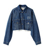 Miu Miu Blue Cropped Denim Jacket