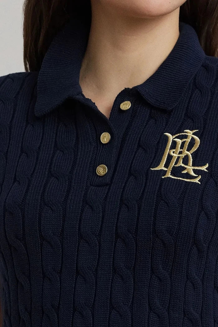 Lauren Ralph Lauren kadın kısa kollu pamuklu kazak