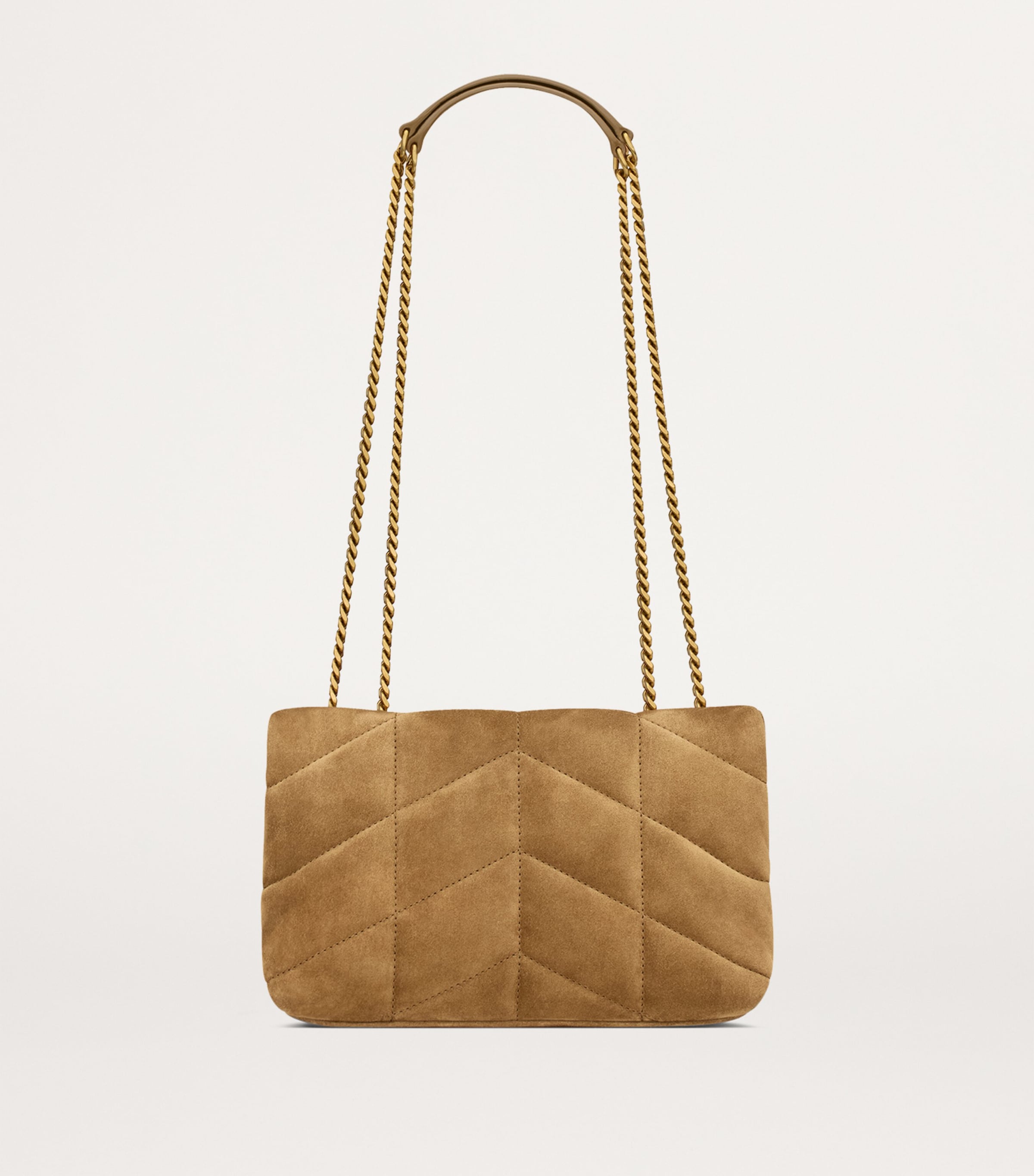 Saint Laurent Green Toy Suede Puffer Shoulder Bag