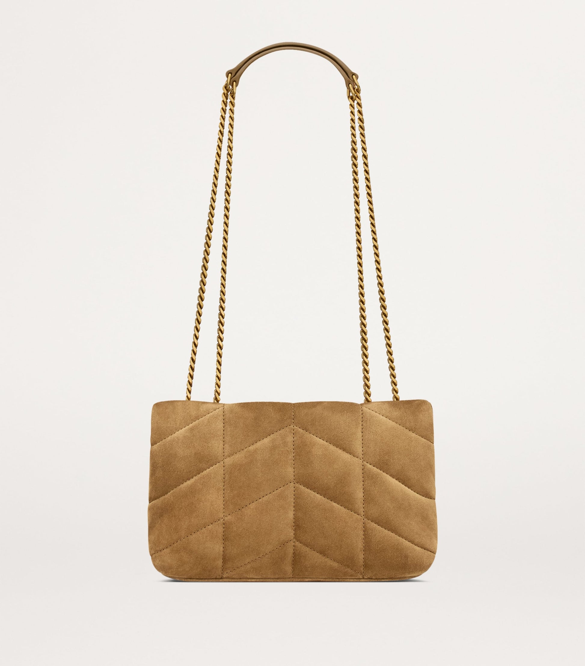 Saint Laurent Green Toy Suede Puffer Shoulder Bag