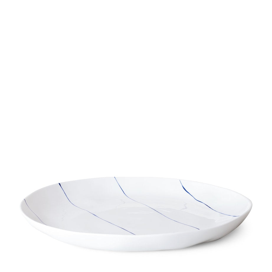 FELDSPAR Stripe Shallow Serving Bowl (34cm)