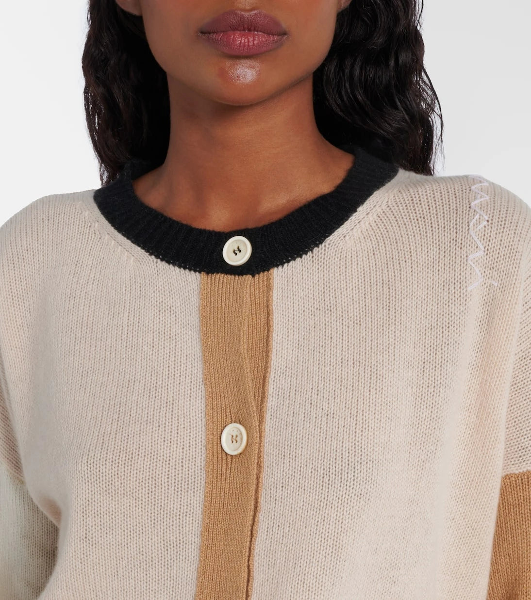 Marni - Colorblocked cashmere cardigan
