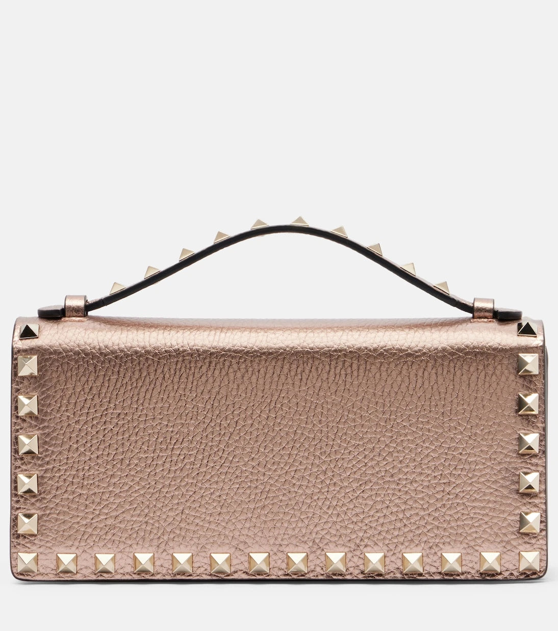 Valentino Garavani - Rockstud Mini metallic leather crossbody bag