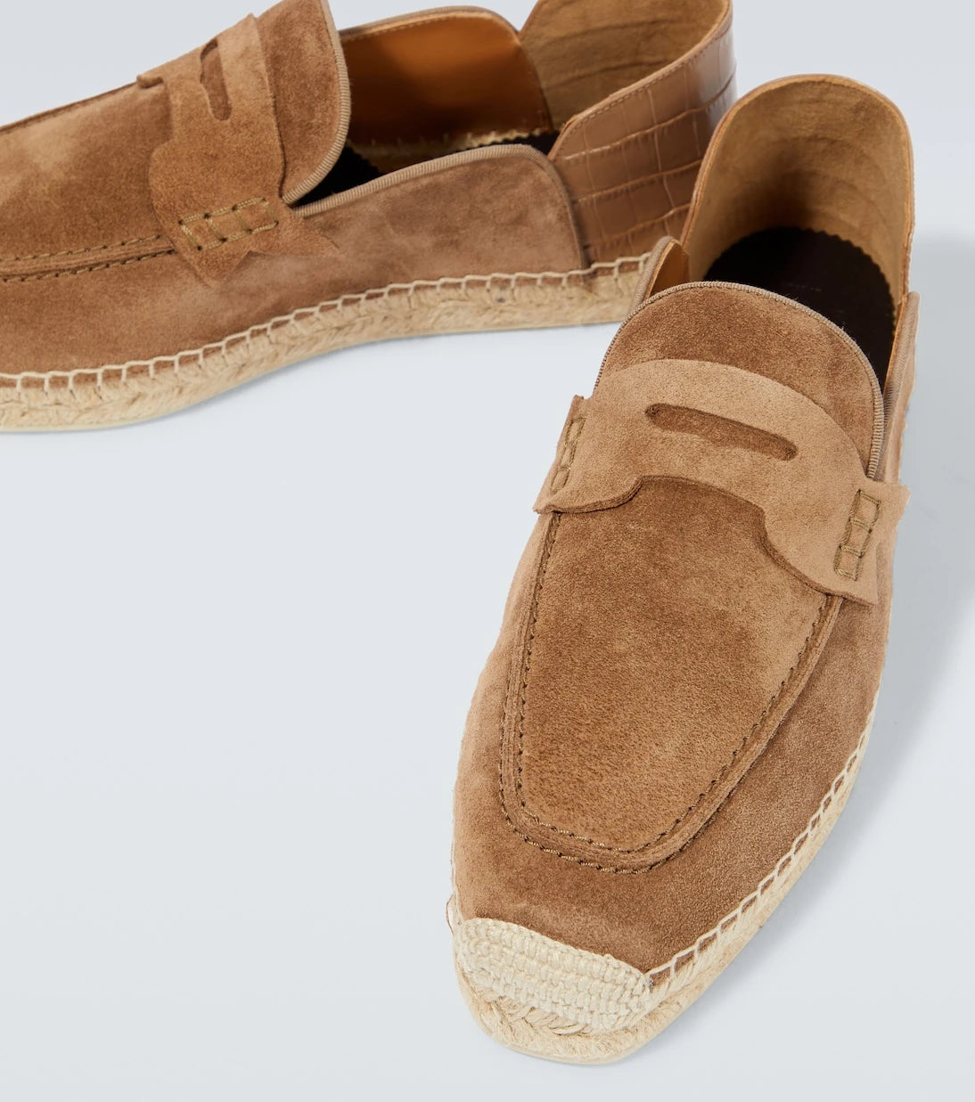 Christian Louboutin - Paquepapa No Back suede espadrilles