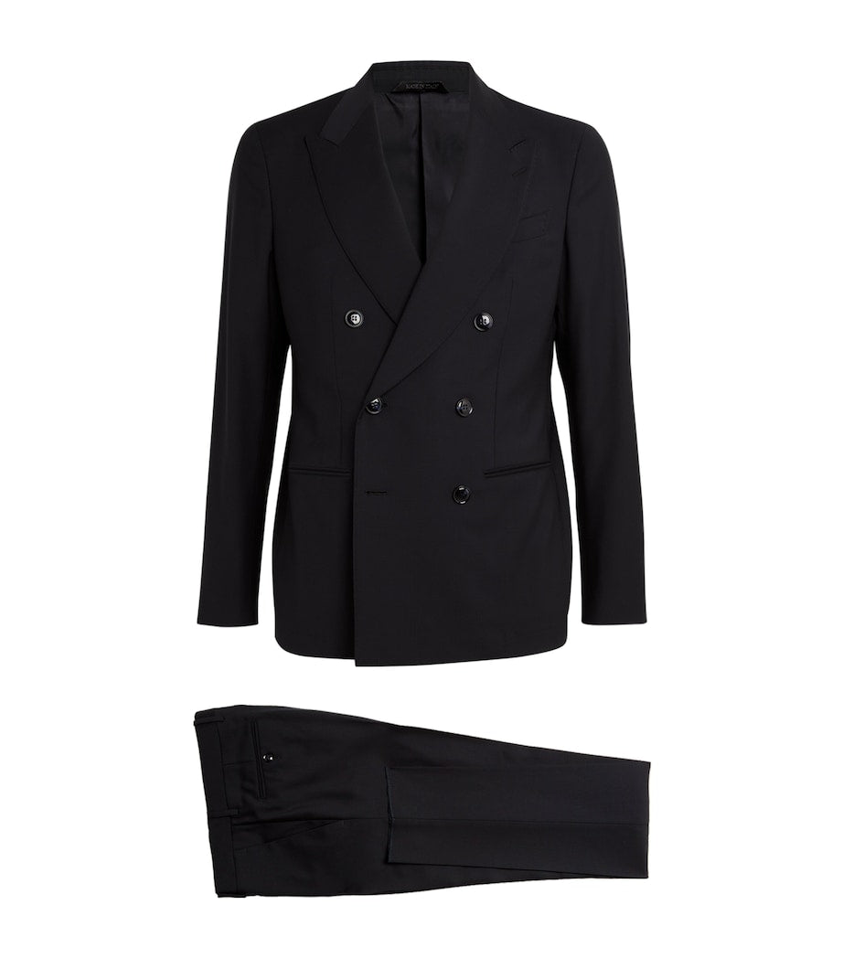Giorgio Armani Wool Double-Breasted Two-Piece Suit