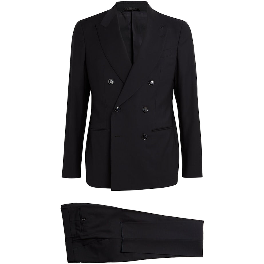 Giorgio Armani Wool Double-Breasted Two-Piece Suit
