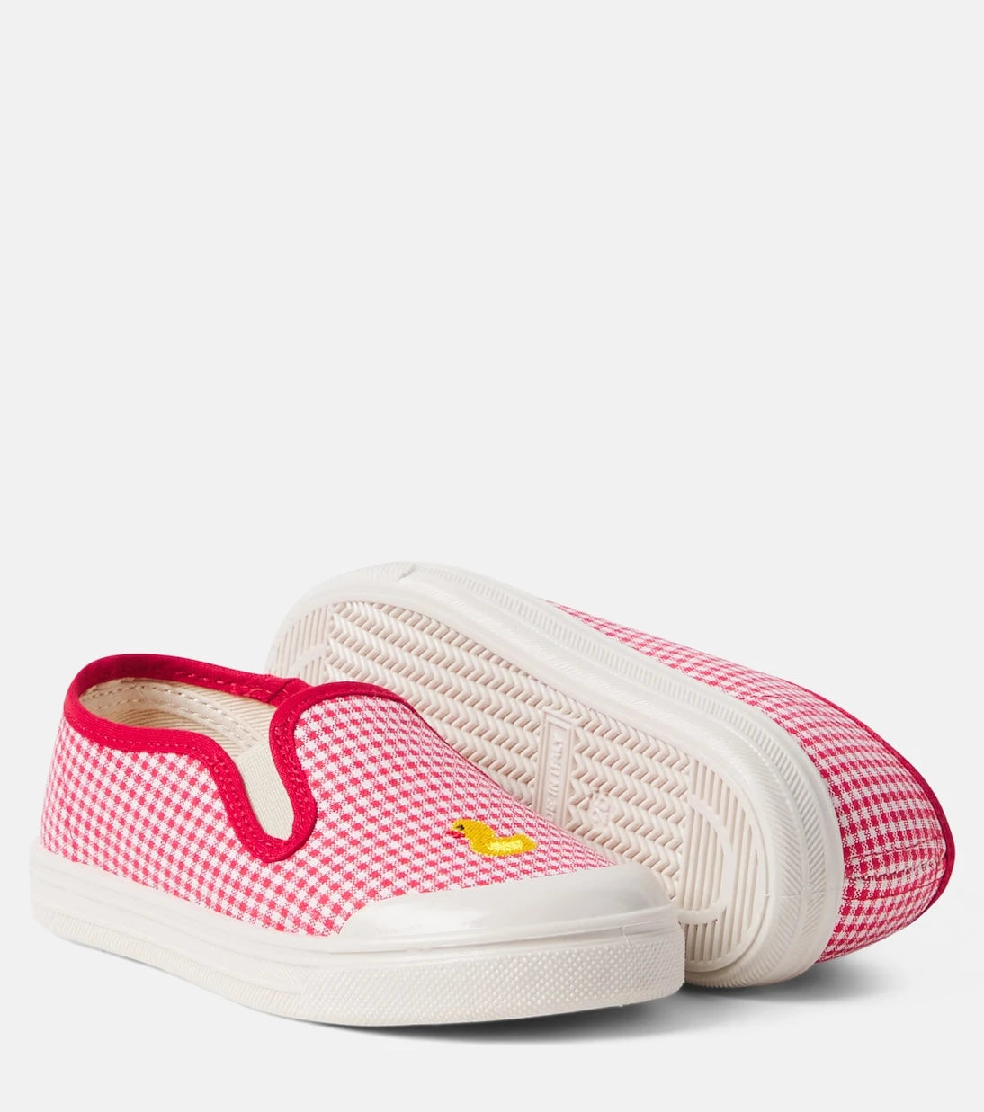 PèPè - Checked embroidered slip-on sneakers