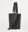 Large Leather Pebble Bucket Bag