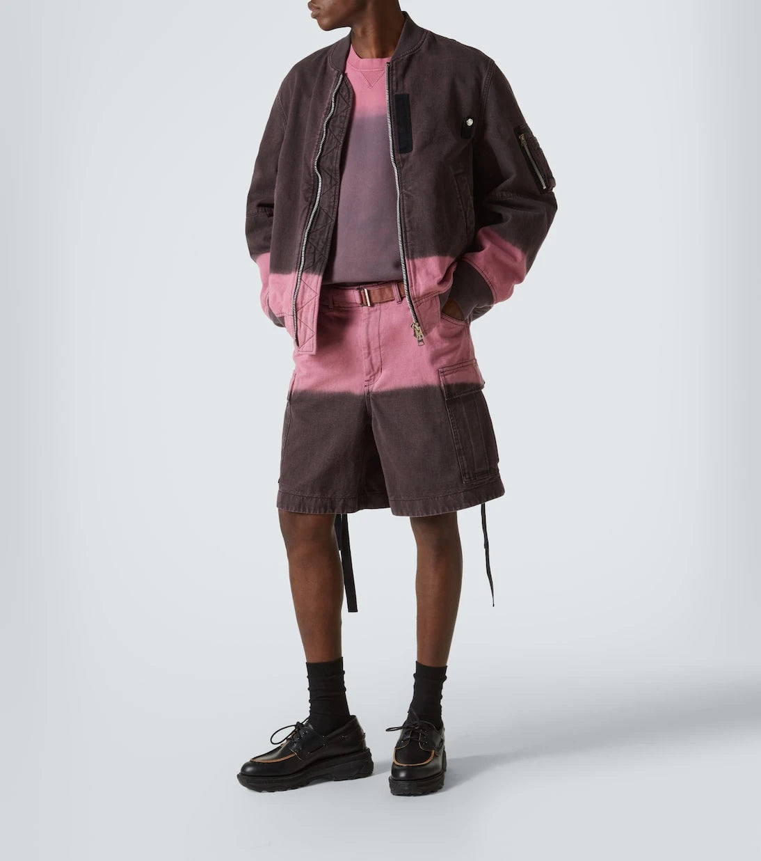 Sacai - Ombré cotton blouson