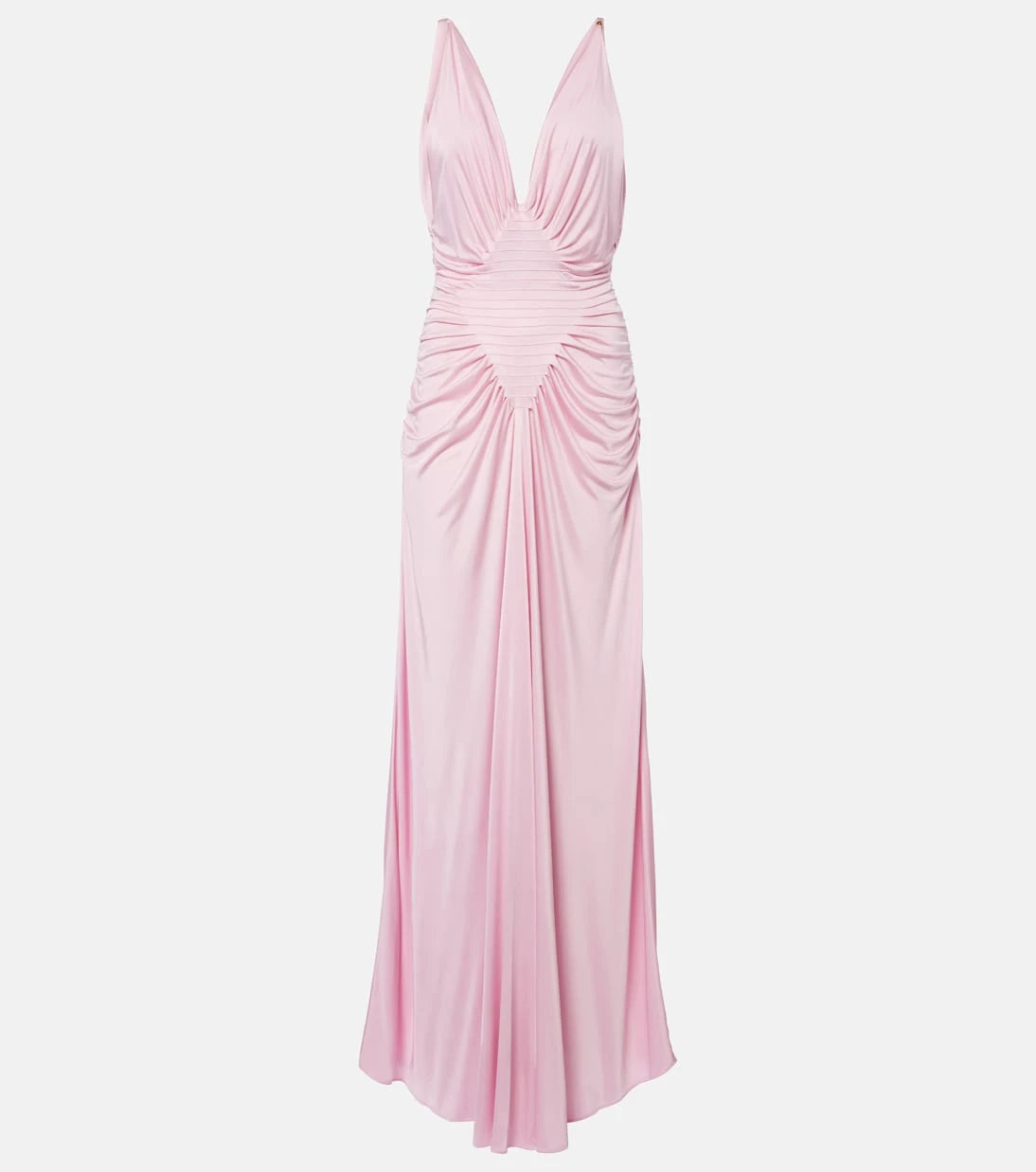 Versace - Draped jersey gown