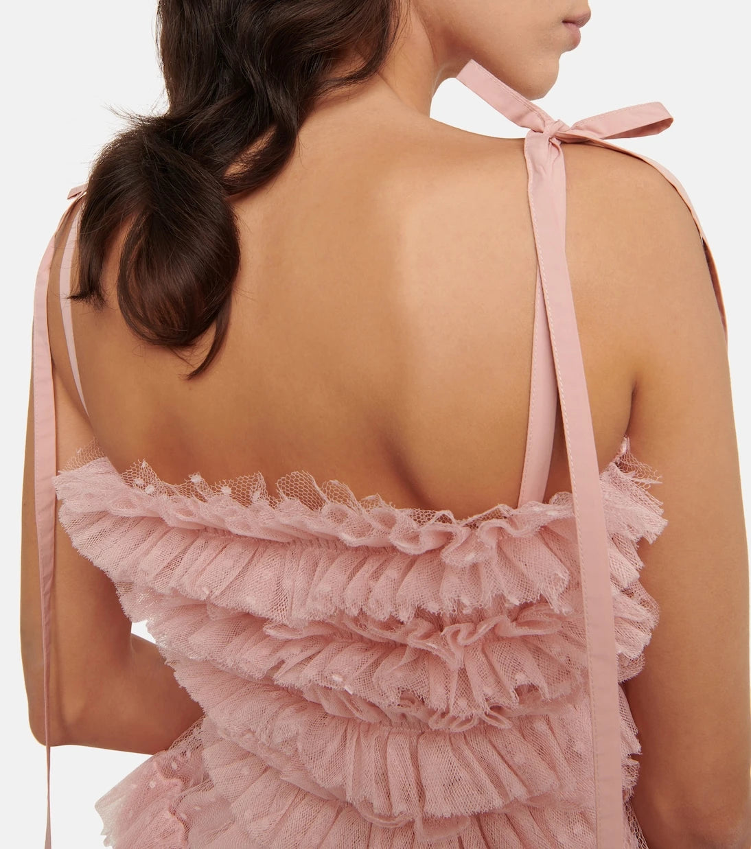 REDValentino - Point d'esprit tulle minidress