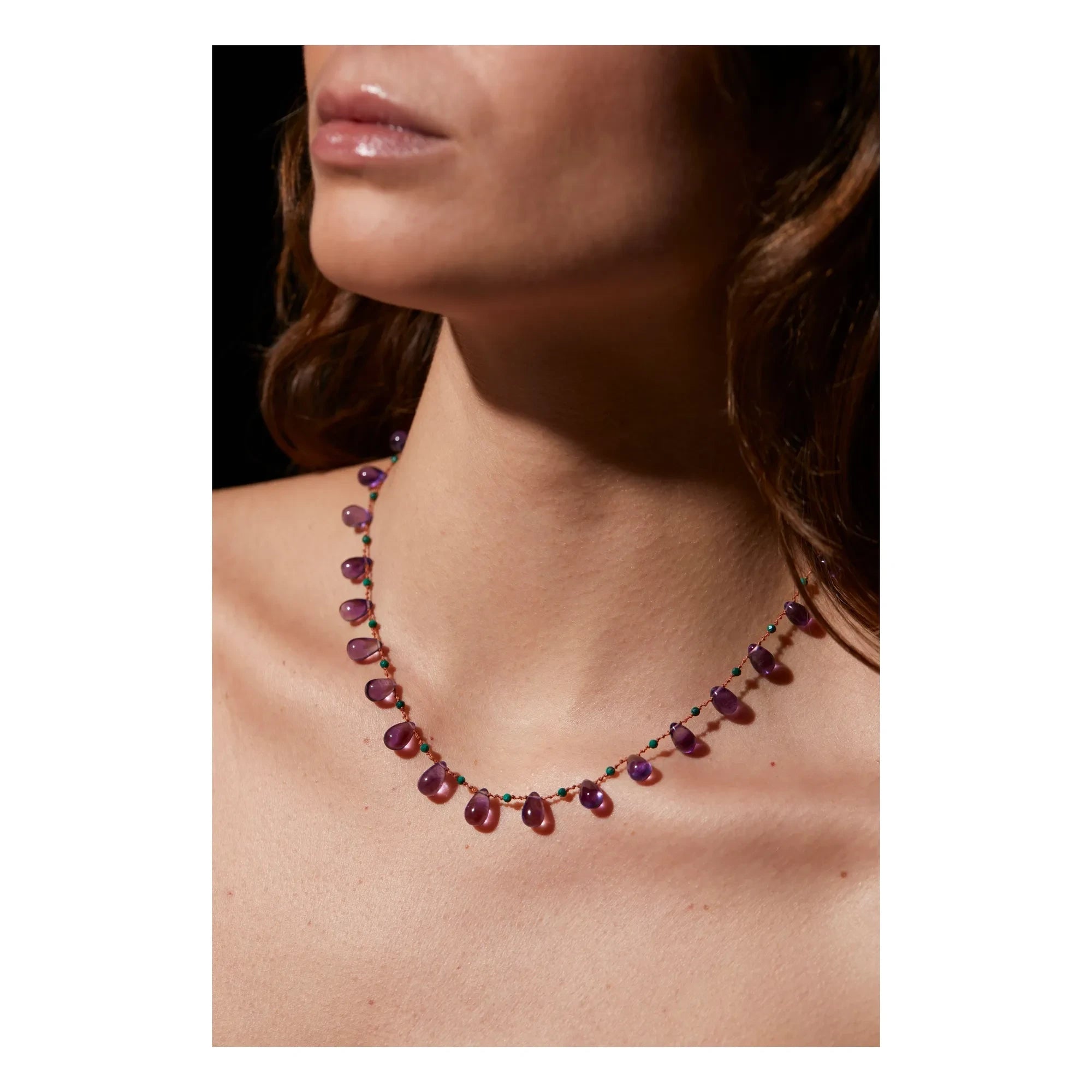 Ivarene - Youngtown Drops &amp; Beads necklace | Amethyst