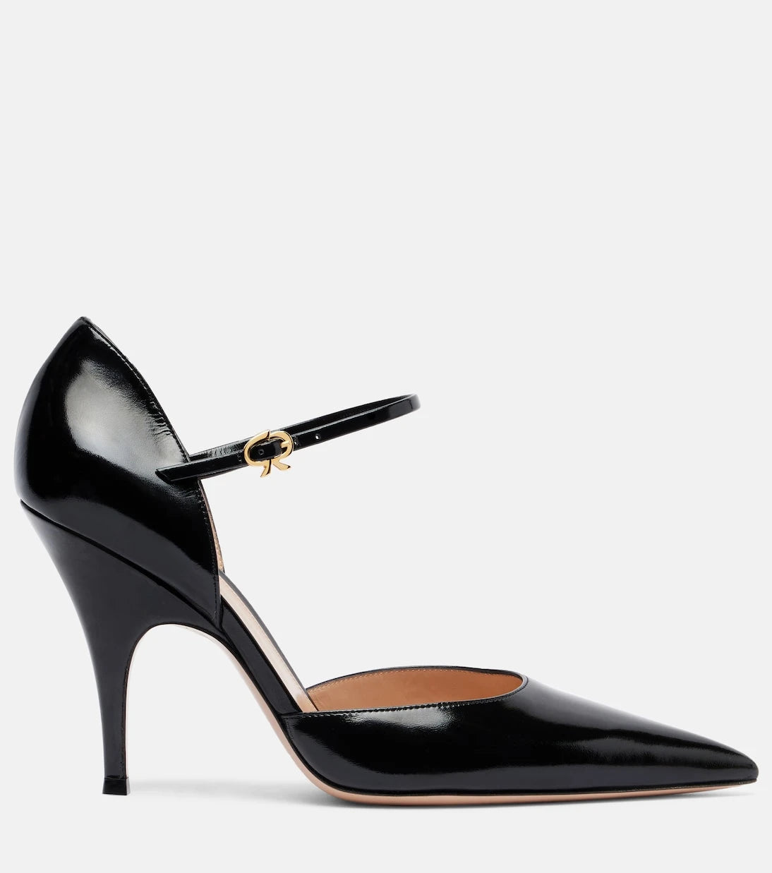 Gianvito Rossi - Sofia D'Orsay patent leather pumps