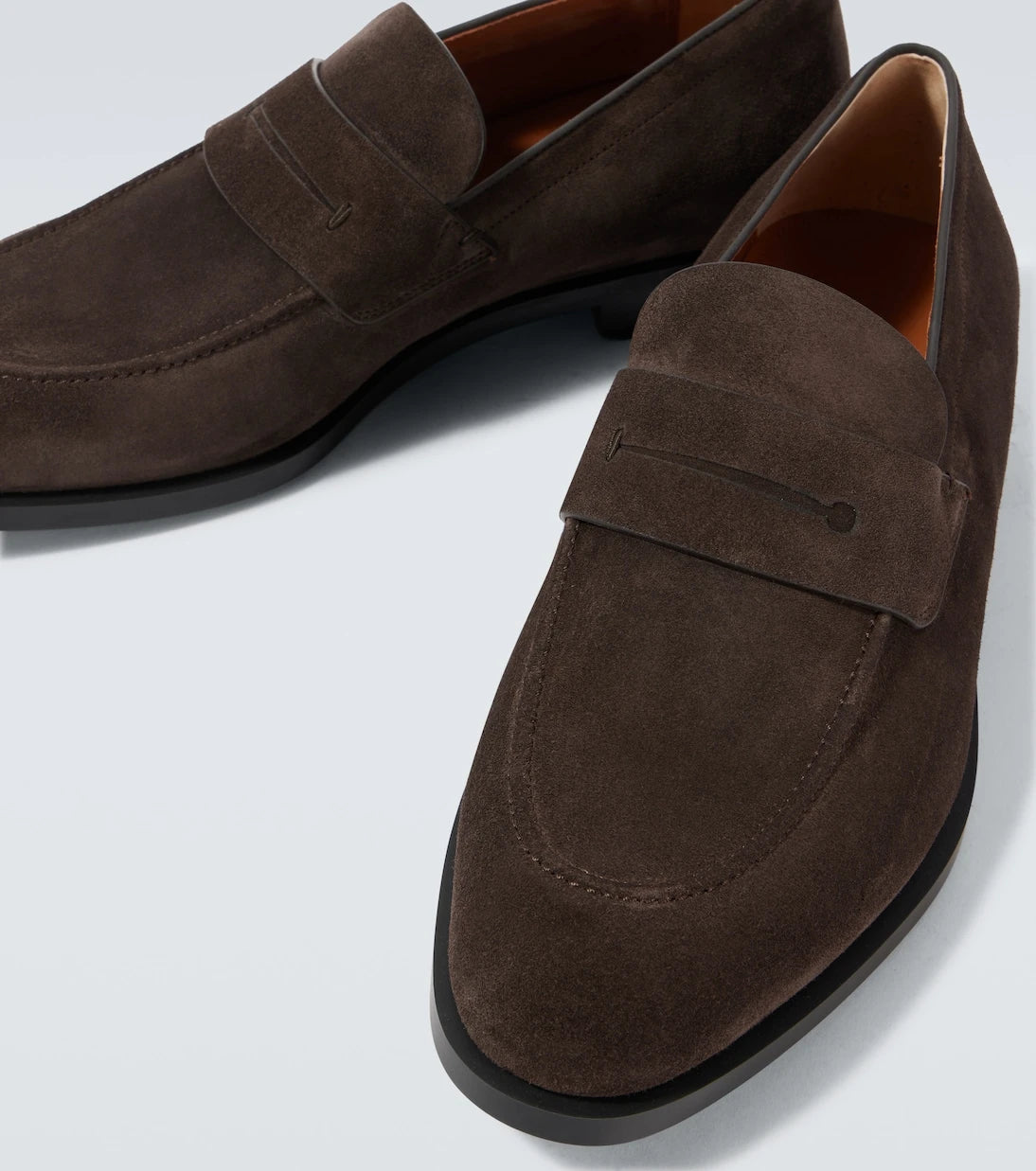 Zegna - حذاء لوفر بيني من الشمواه