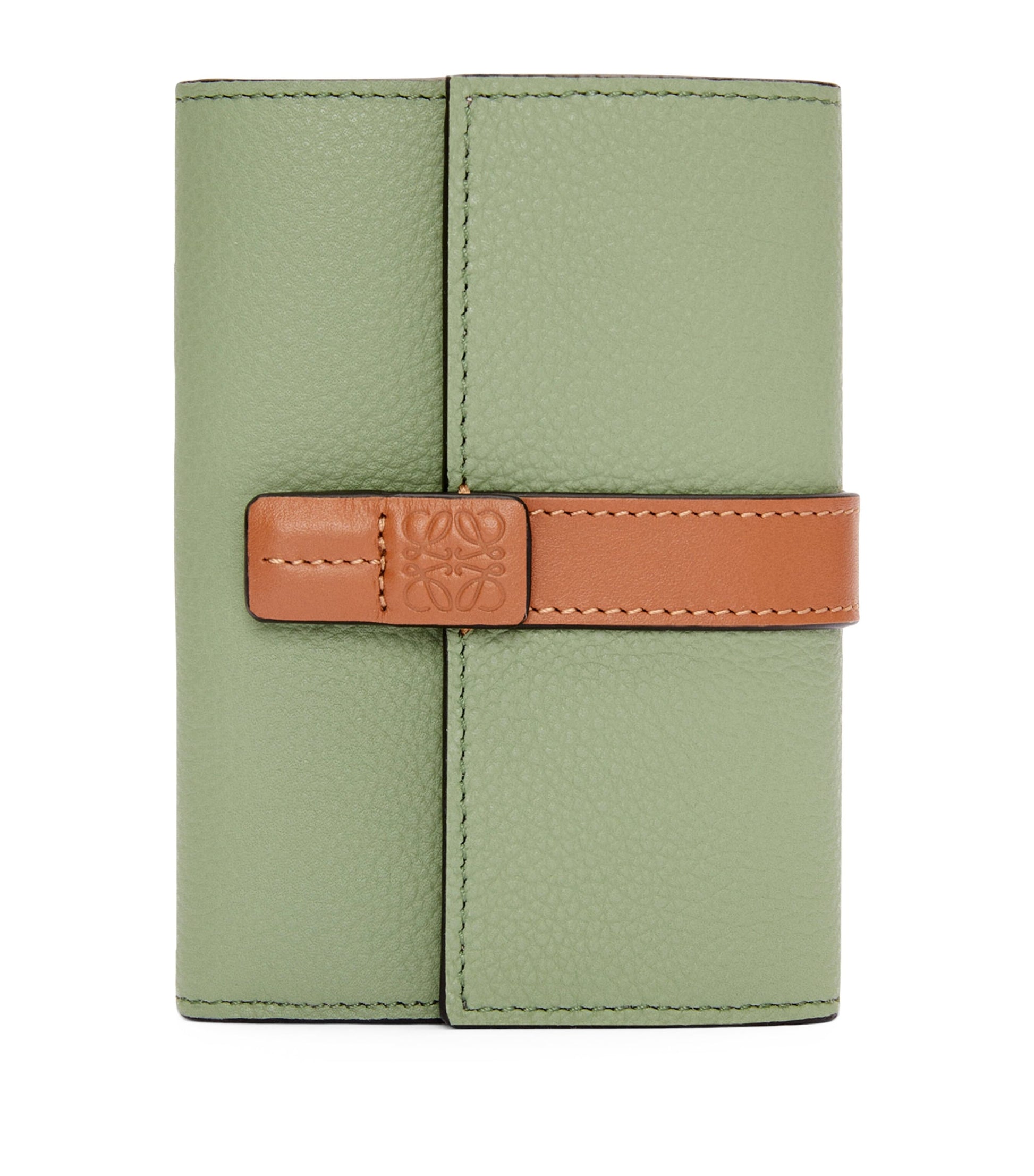 LOEWE Green Small Calfskin Vertical Wallet