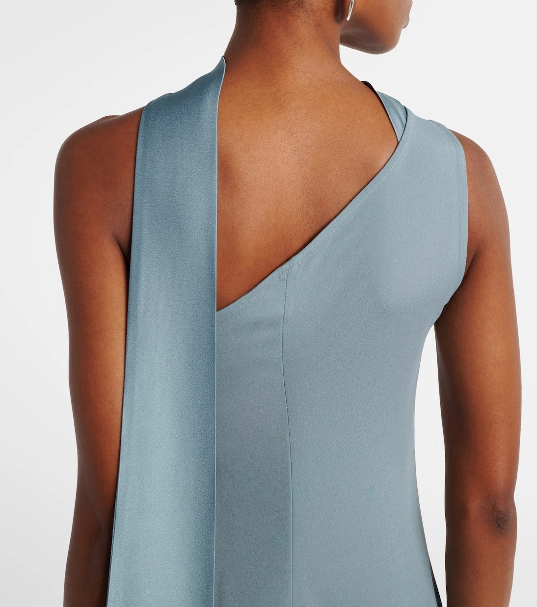 Taller Marmo - Caroline one-shoulder crêpe cady gown