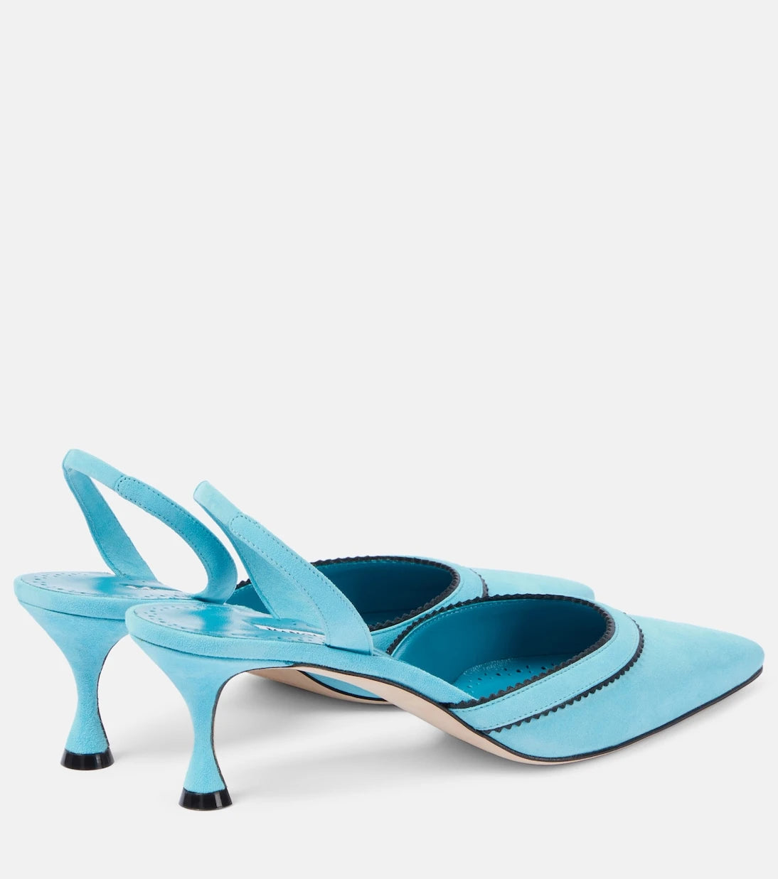 Manolo Blahnik - Brontiasli suede slingback pumps
