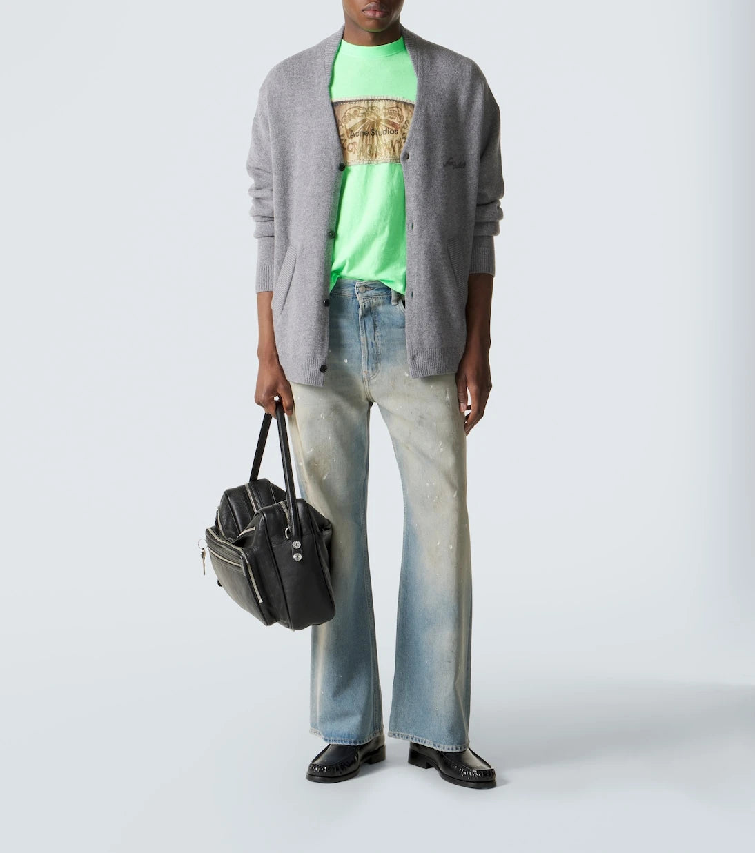 Acne Studios - تي شيرت من القطن بطبعة