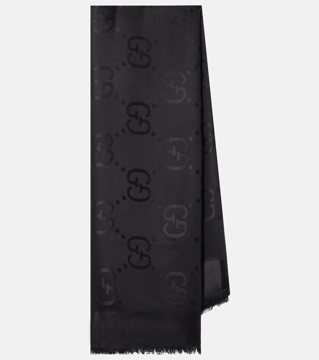 Gucci - GG silk and wool jacquard scarf