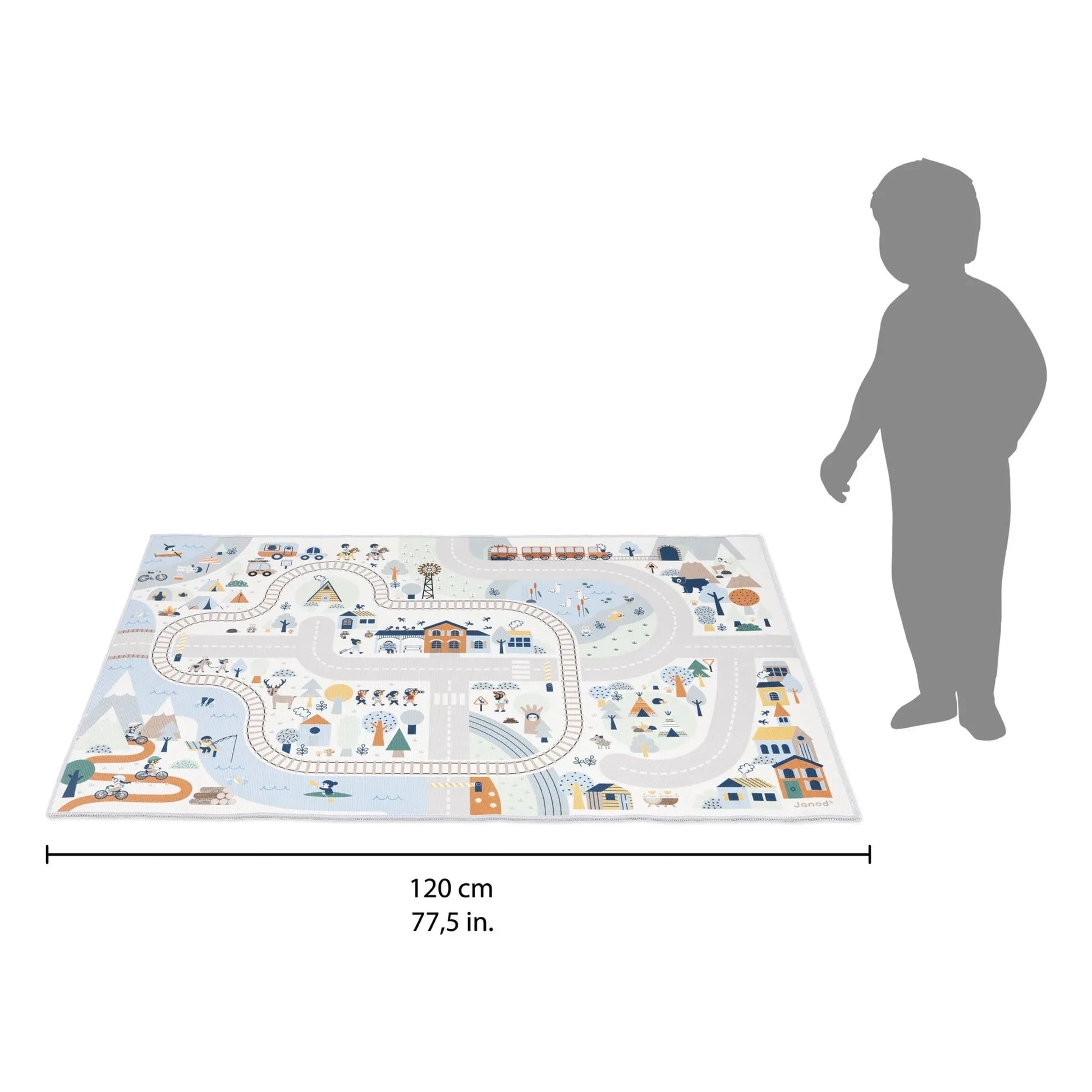 Janod - White Valley circuit mat - Cross Roads