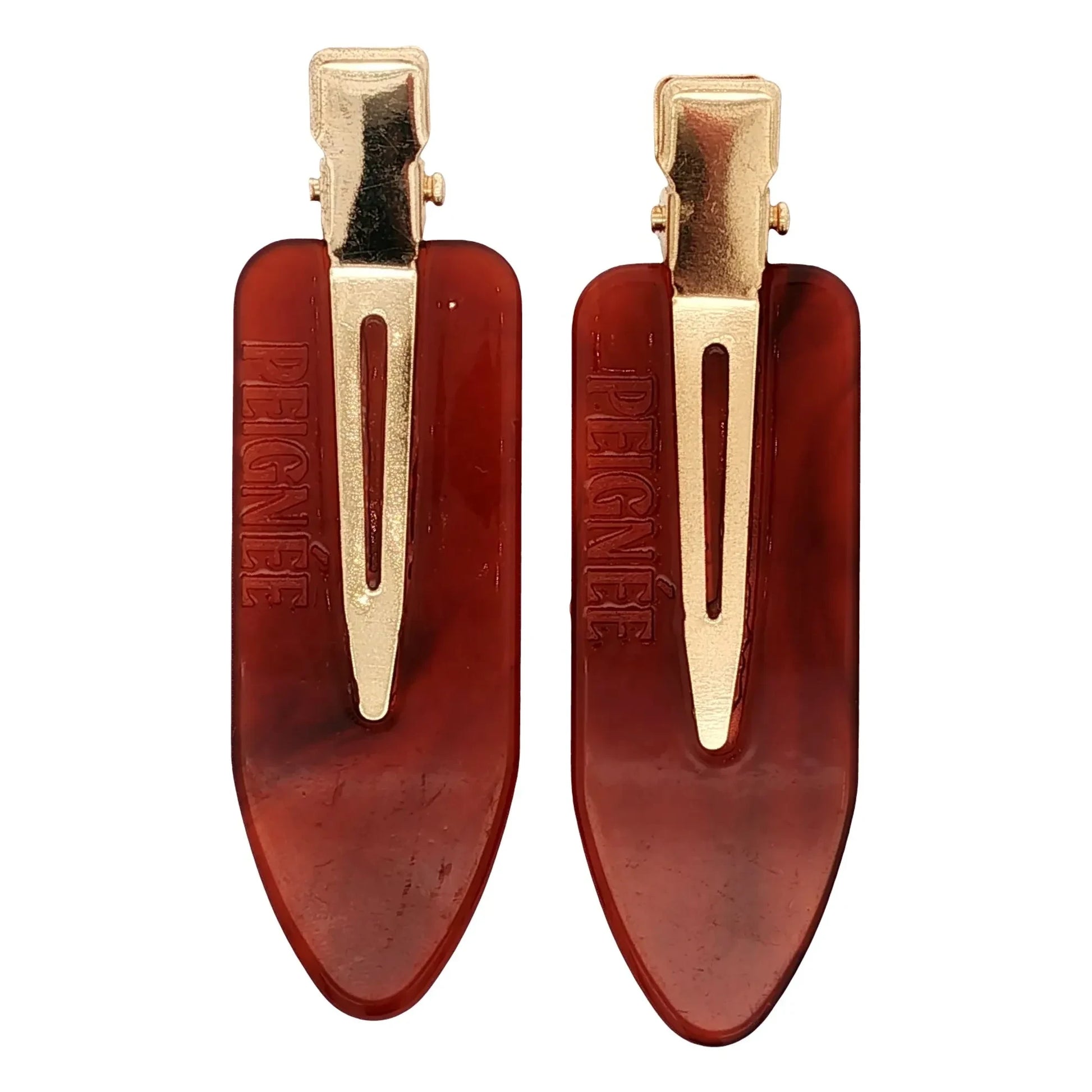 Peignée - Hair clips - Delicate red | Brick red