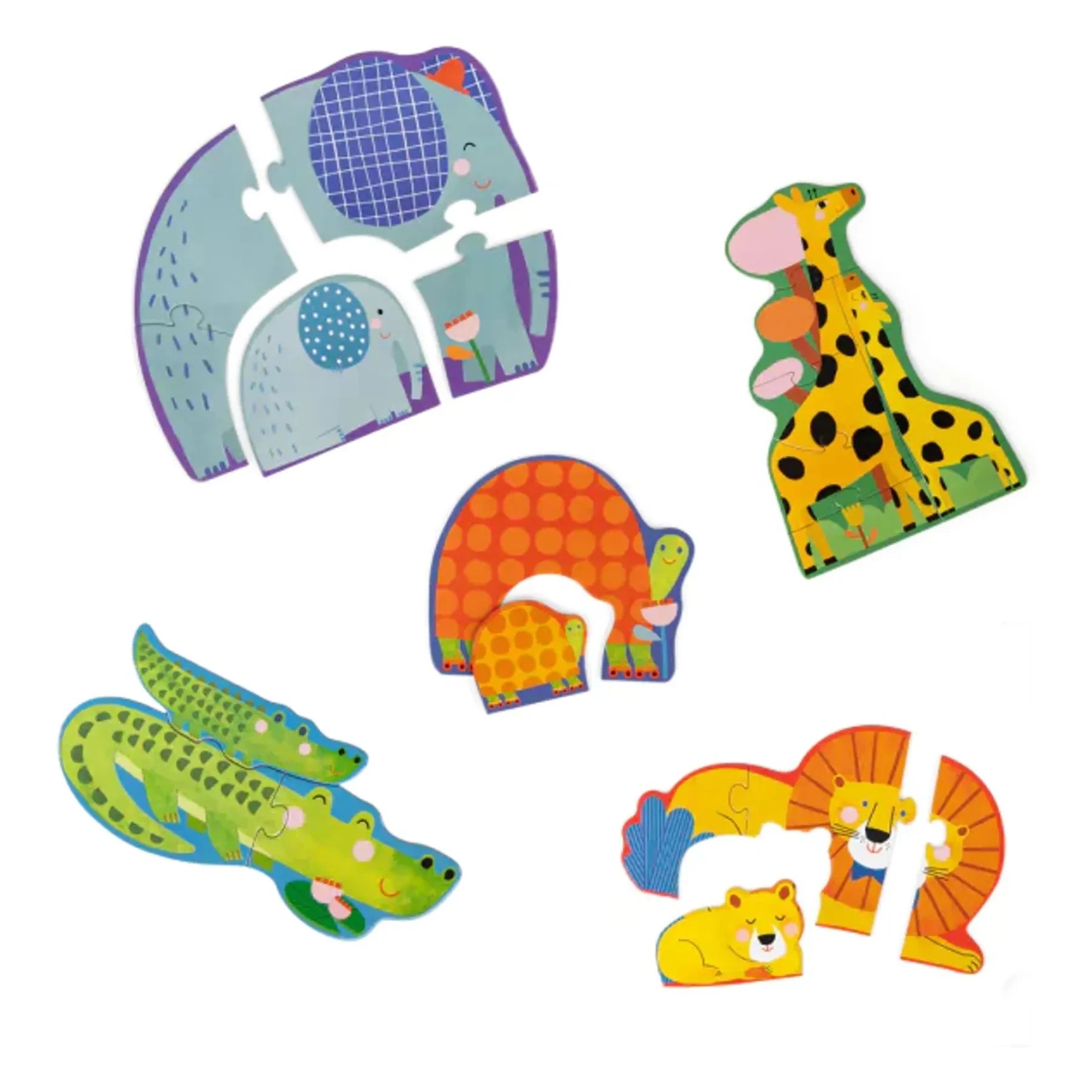 Moulin Roty - Animals evolutionary puzzle - 20 pieces