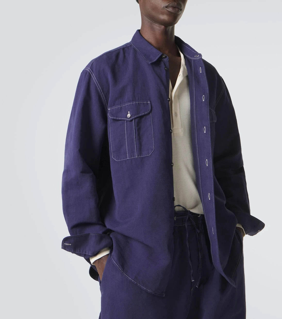 Studio Nicholson - Louro cotton and linen shirt