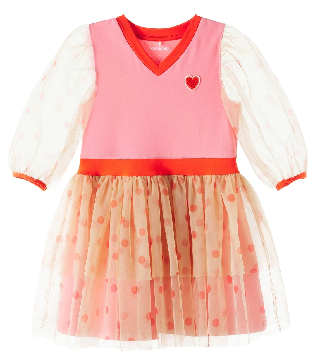Mini Rodini - Tulle and cotton-blend dress