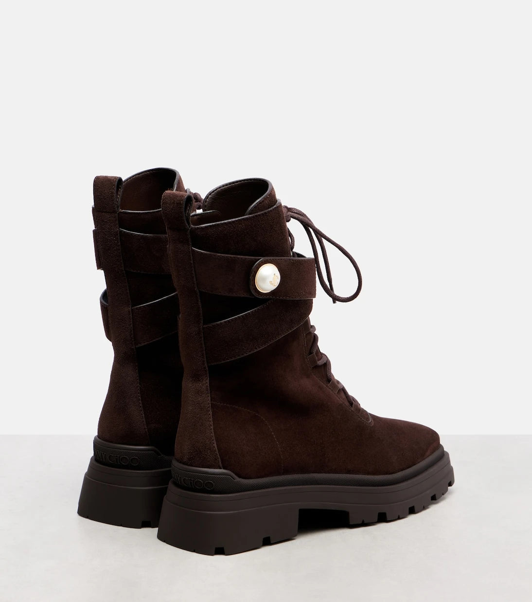 Jimmy Choo - Noemi 45 suede combat boots