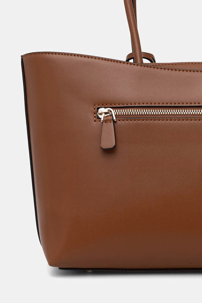 Guess чанта tote дамска от имитация на кожа JANIE