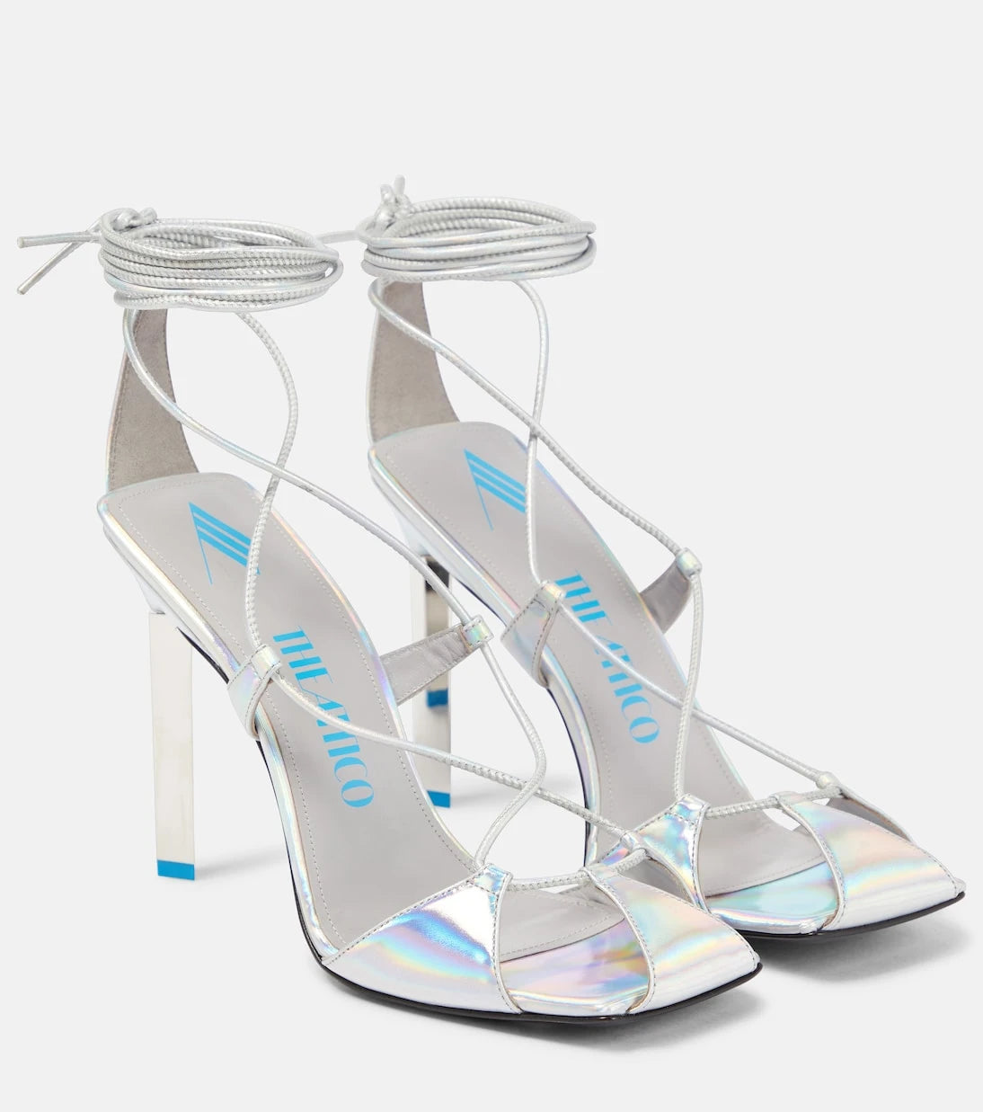 The Attico - Adele metallic leather sandals