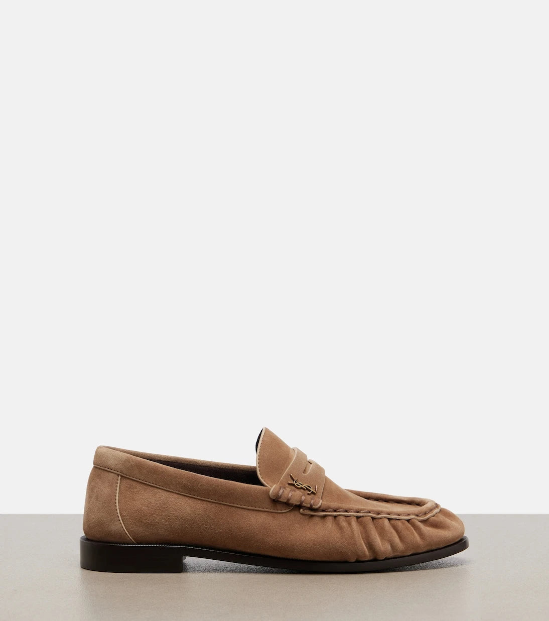 Saint Laurent - Le Loafer suede penny loafers