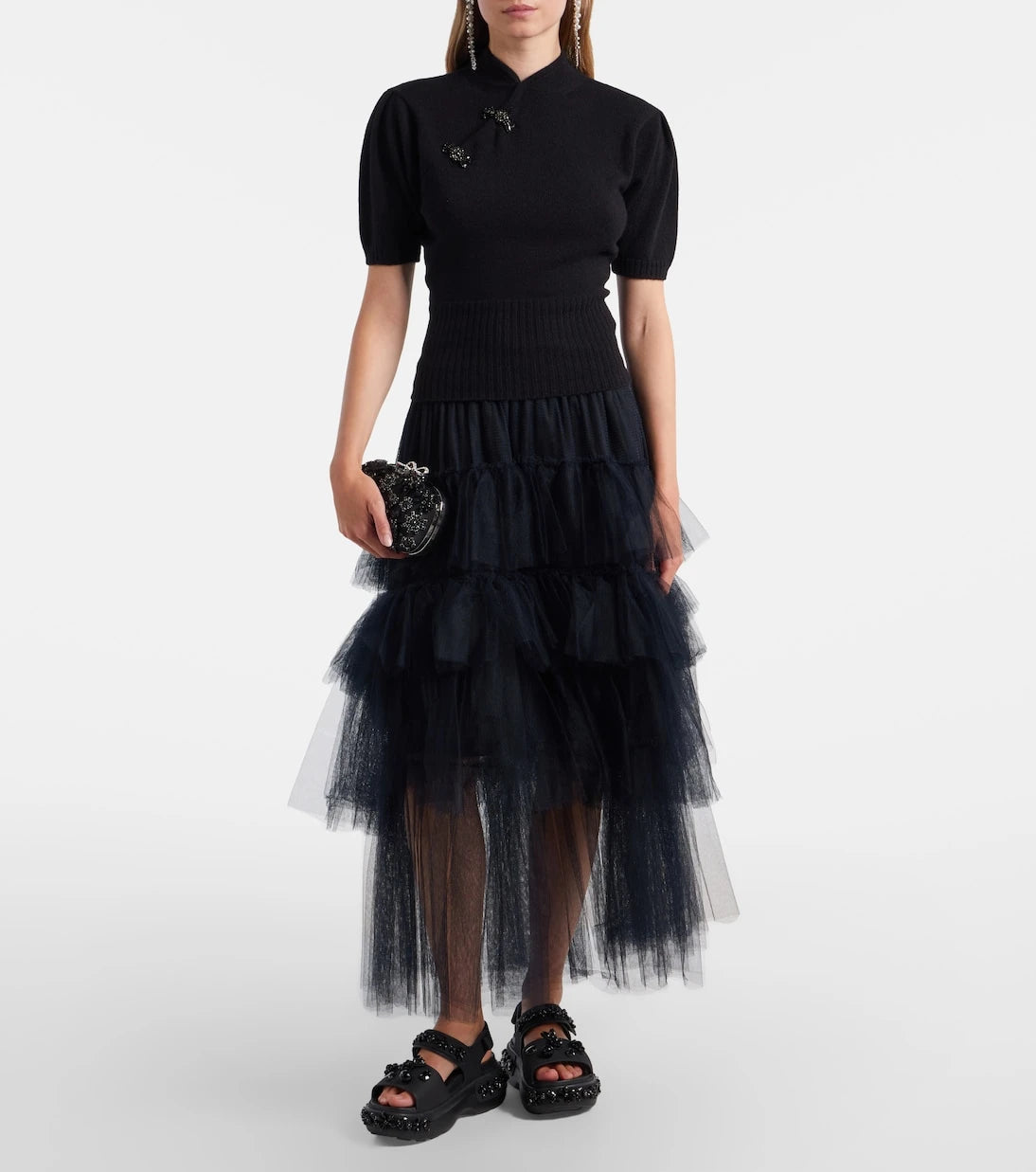 Simone Rocha - x Crocs embellished platform sandals