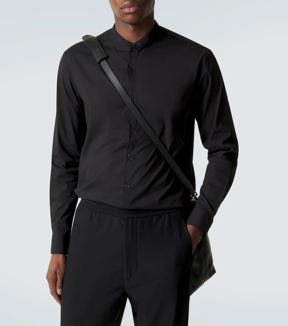 Giorgio Armani - Icon cotton-blend poplin shirt