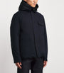 Moncler Blue Double-Layered Hooded Arras Jacket