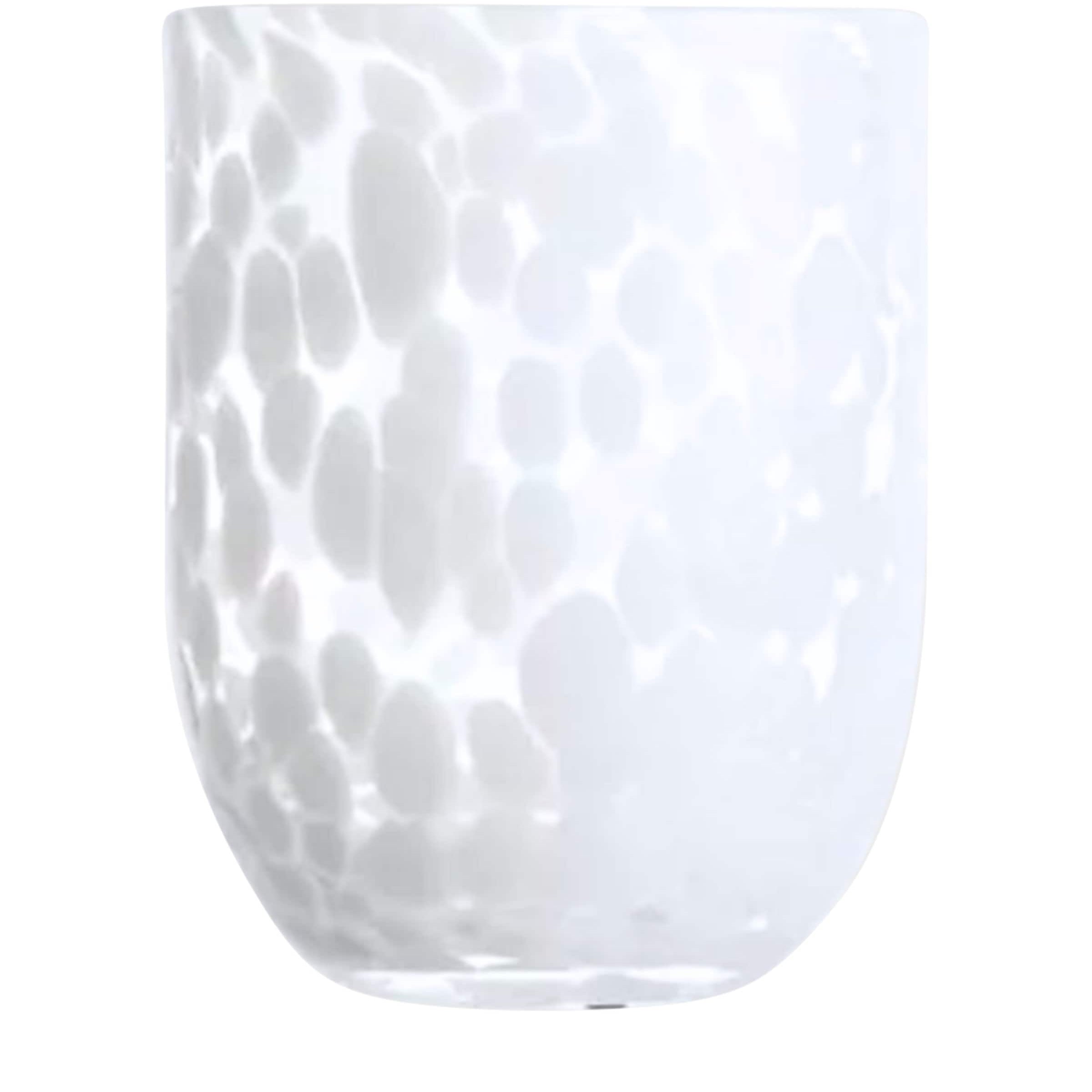 Maison Margaux Set of 4 White Dappled Tumblers (10cm)