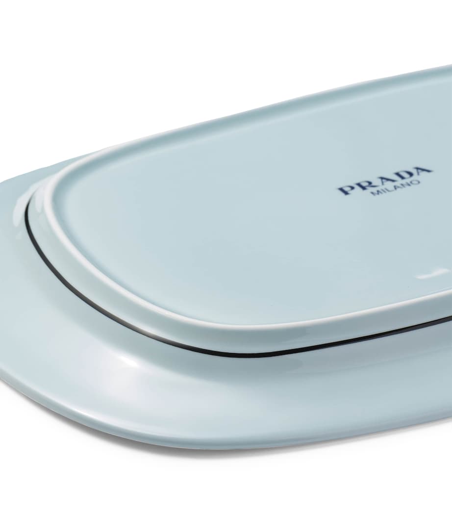 Prada Celadon Porcelain Tray (25cm)