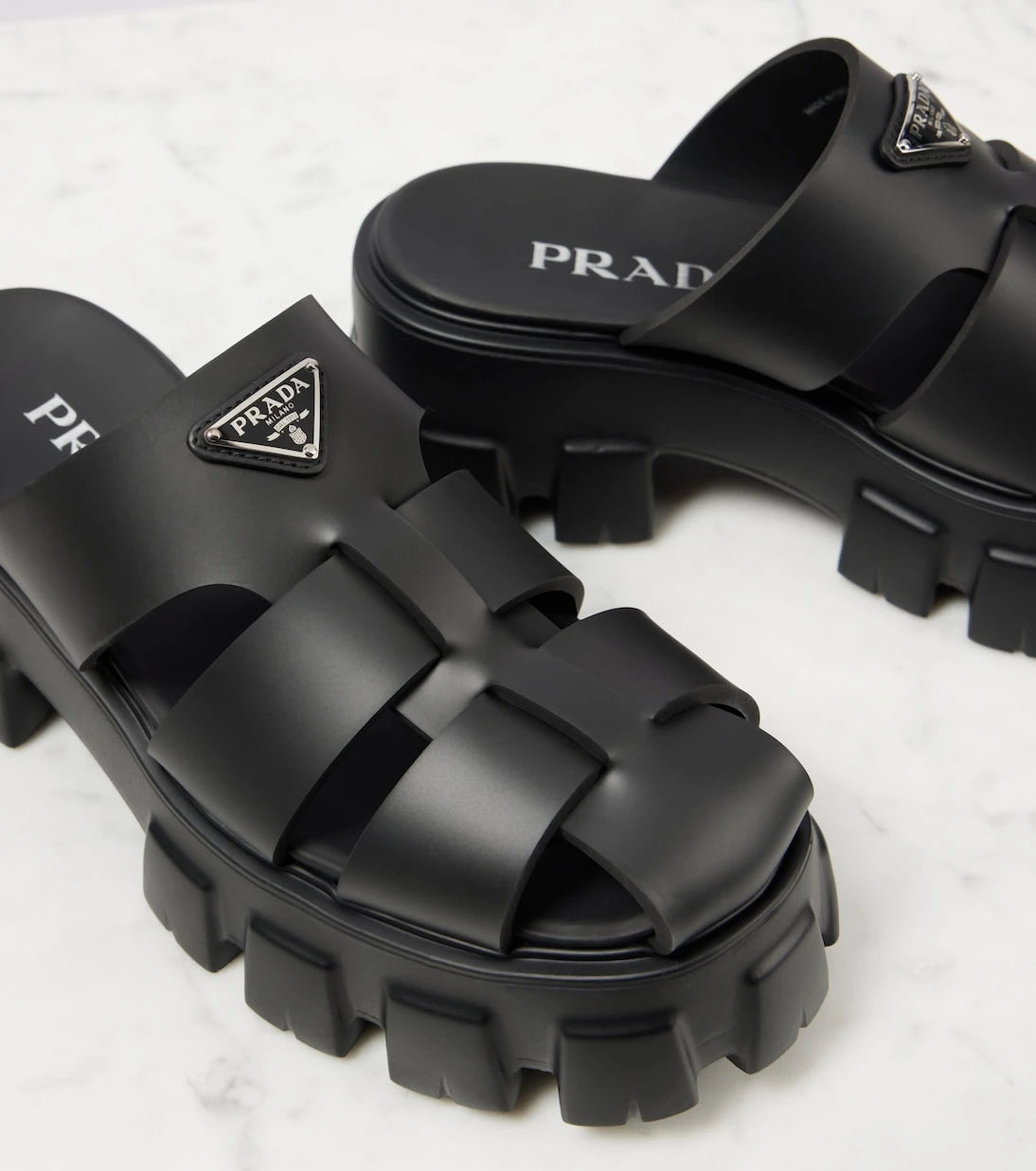 Prada - Monolith platform fisherman sandals