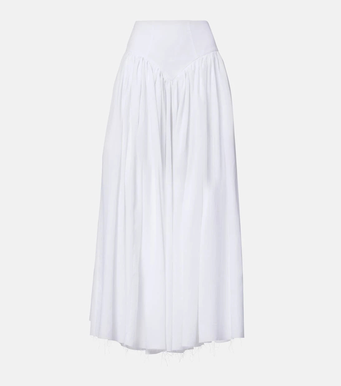 Gabriela Hearst - Juniper gathered linen midi skirt
