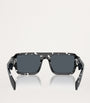 Prada Tortoiseshell Acetate Symbole Sunglasses