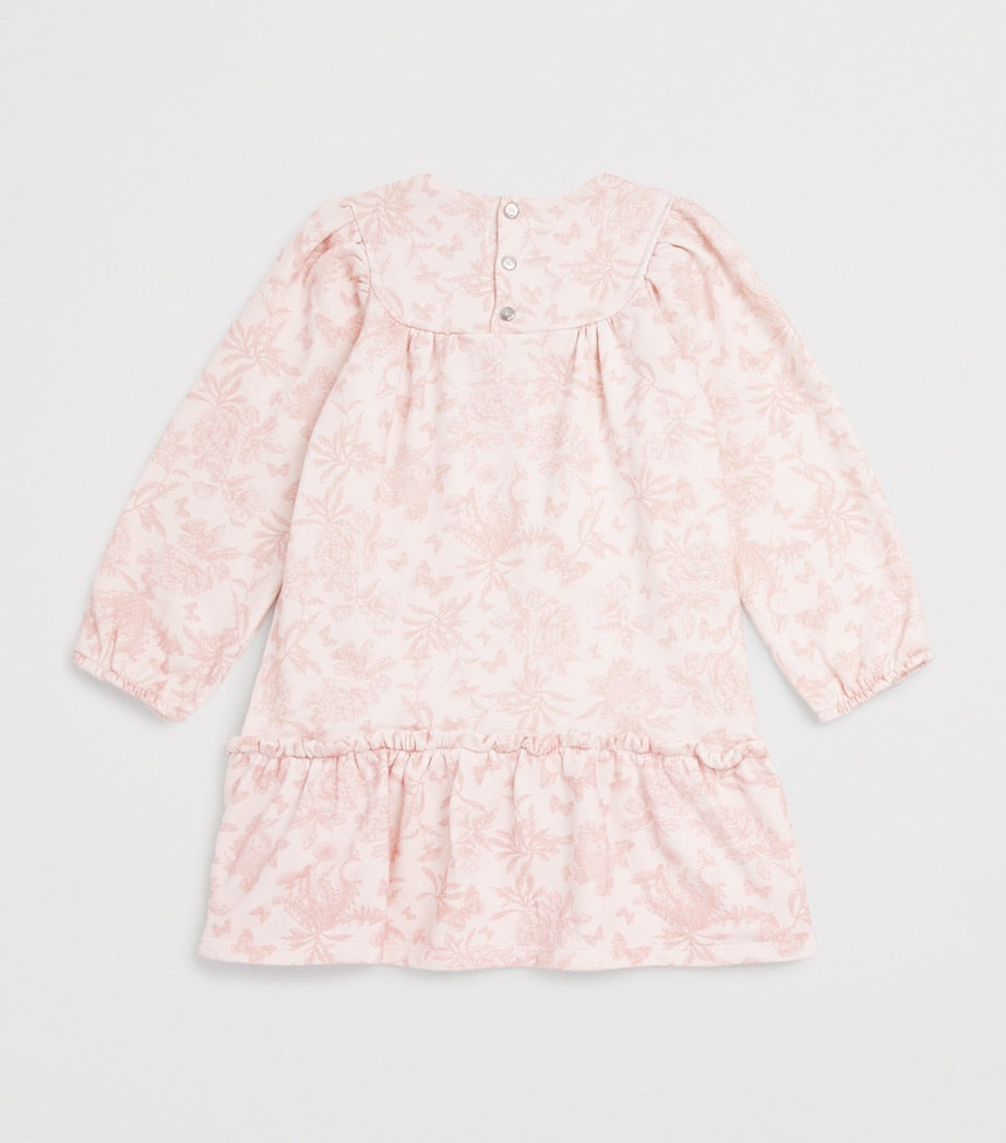 Cotton Toile de Jouy Tiered Dress (3-12 Years)