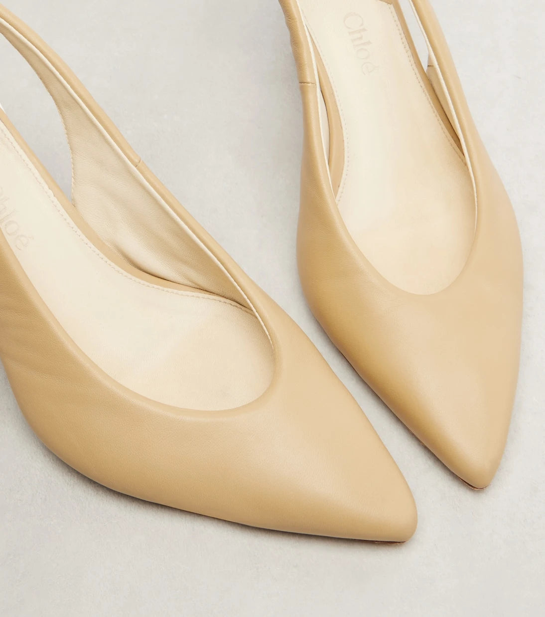 Chloé - Suzie leather slingback pumps