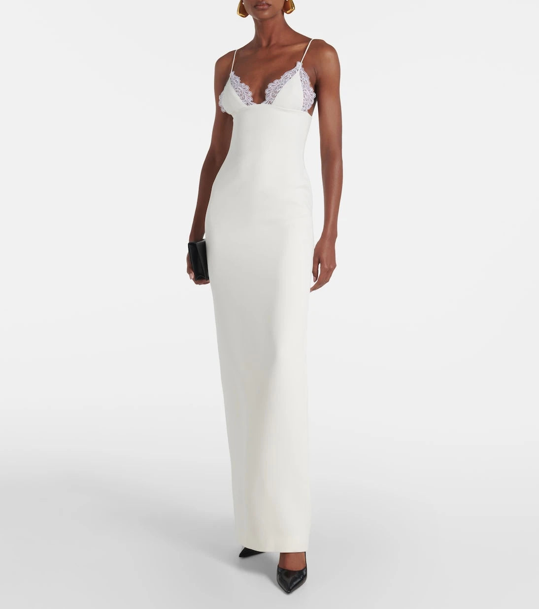 David Koma - Bridal lace-trimmed gown