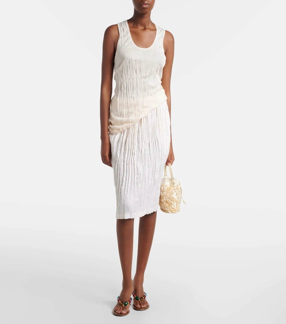 Staud - Lila Mini embellished bucket bag