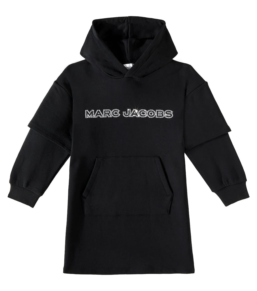 Marc Jacobs Kids - فستان سويت شيرت قطني مزين بالشعار