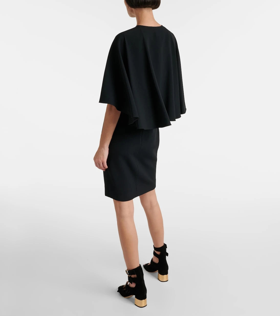 Chloé - Caped crêpe minidress