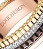 Small Mixed Gold and Diamond Quatre Classique Ring