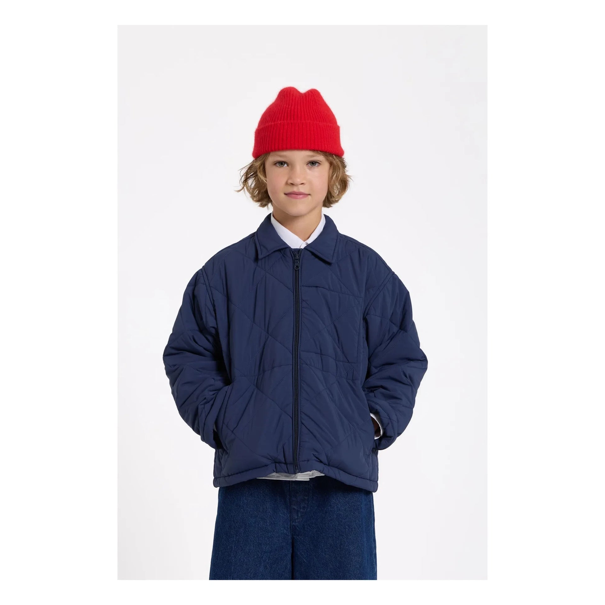 Smallable Kid - Sonny Quilted Jacket | Navy blue